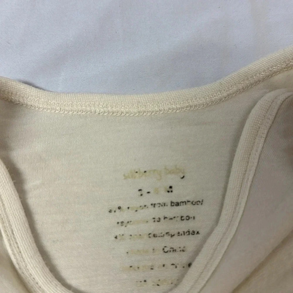 Silkberry - Baby Bamboo Long Sleeve Onesie - Mocha El. Size 3-6 months - Picture 2 of 3